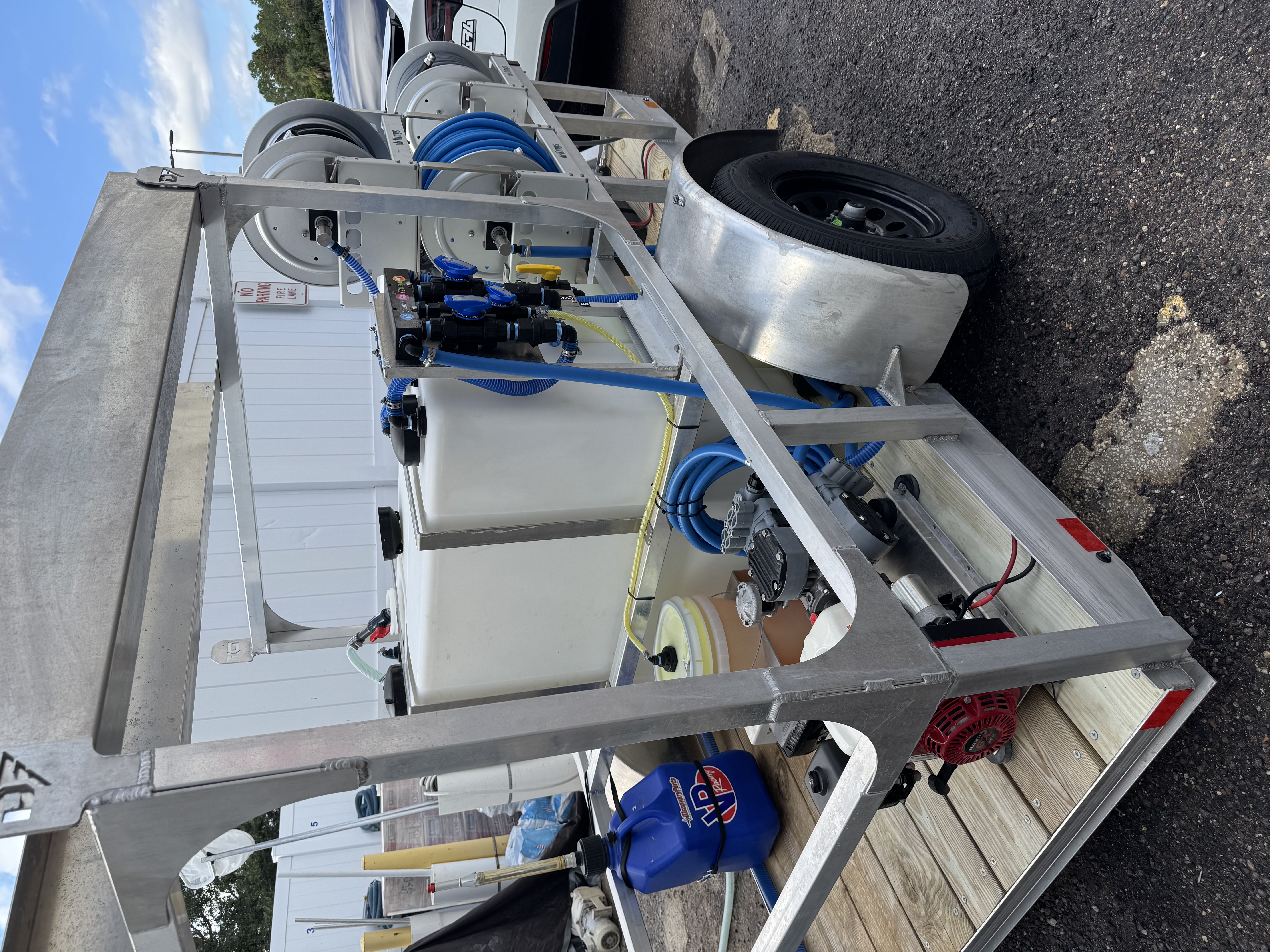 Grip Management custom soft-wash trailer